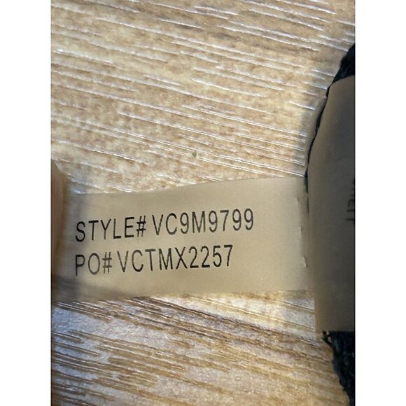 Vince Camuto Dress 10 Shift Tassels Bell Sleeves Navy Blue Pink Floral Boho - Picture 5 of 11